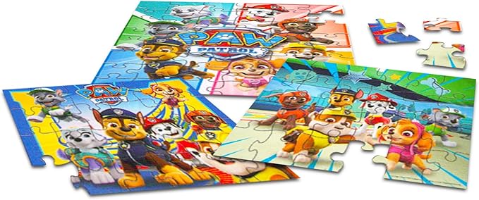 Paw Patrol Movie Premier Jigsaw Puzzle Set - 3 Pack Bundle with Two 24 Pc Puzzles, a 48 Pc Puzzle, Stickers and More for Kids and Adults