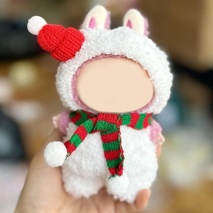 Clothes for Doll, 15/17cm Doll Clothes Set Suitable for Dolls Accessories - Hat + 2 Scarf + Snowman Clothes (NO Doll),Snowman