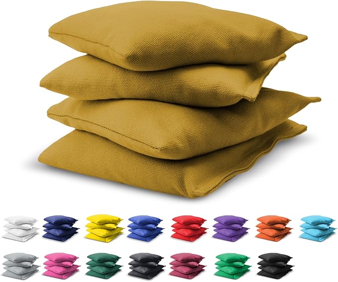 GoSports Cornhole Bean Bags Set of 4-16 Colors Available - Regulation All Weather, Mix and Match