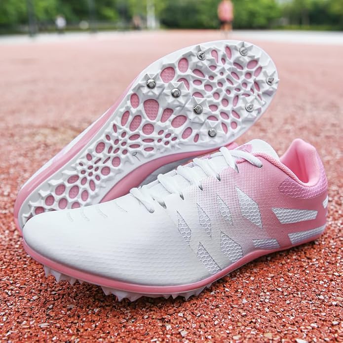 Men Women Kids Track and Field Shoes Professional 8 Spikes Running Racing Sneakers Breathable Lightweight Sprinting Shoes