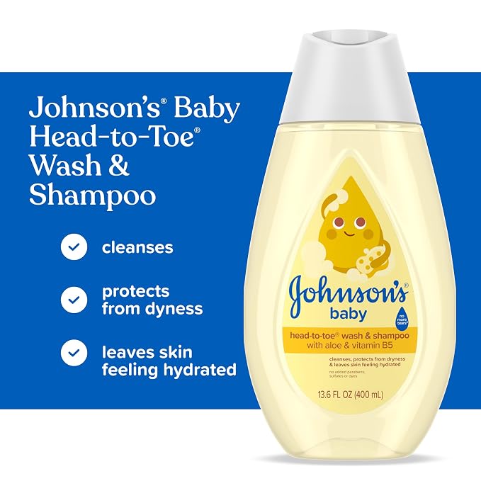 Johnson's Baby Gentle Care Kit, Baby Skin Care, 4 Items, Includes Desitin Maximum Strength Paste, Infants' Tylenol, Fever Reducer, Johnson's Baby Head-to-Toe Baby Wash, Zarbee's Soothing Saline Mist