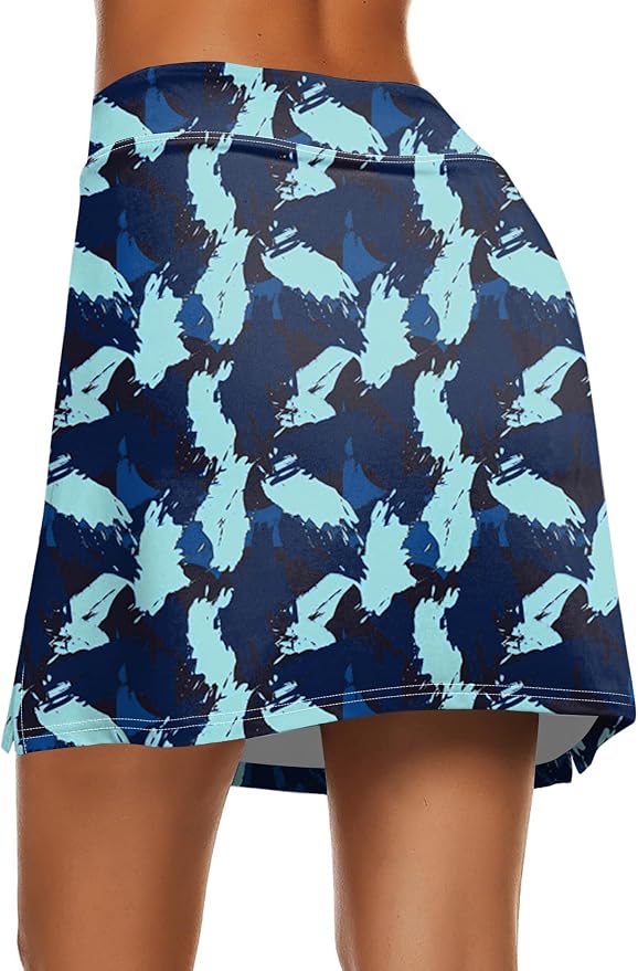 Ekouaer Women's Active Performance Skort Lightweight Skirt for Golf Tennis | Built-in Shorts, A Line, High Waisted, Tummy Control, Pickleball, Running, Workout, Sports, Skorts for Woman