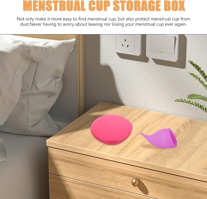 Storage Box 2-Pack Portable Silicone Case Compact Holder for Travel and Feminine Care Organizer