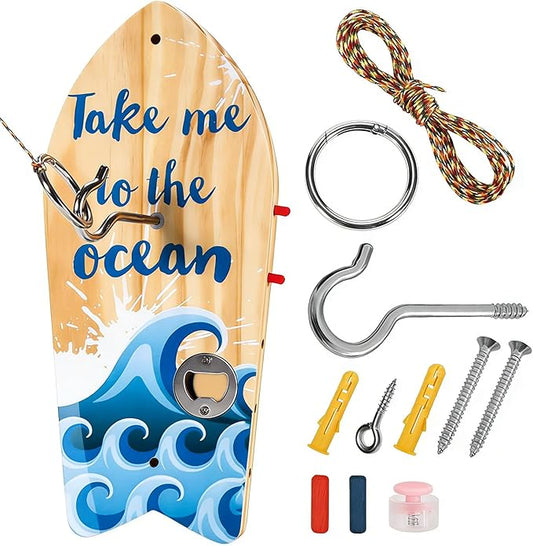 Hook and Ring Toss Game, Toss Game Set Outdoor Indoor, Hook and Ring Swing DIY Kit, 2026 Upgrade Throwing Toys with String and Hooks, Gifts for Men