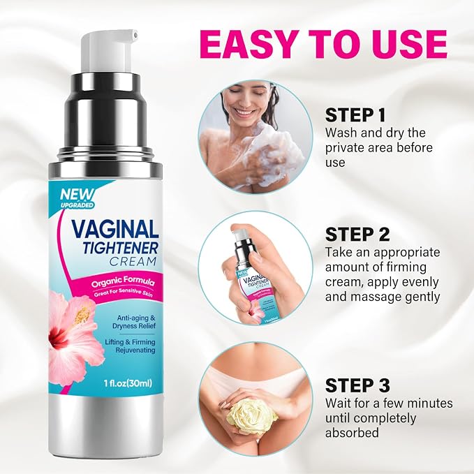 Vaginal Tightening Cream, tightening Cream for vag, Narrows Vaginal Walls Improves Vagina Health, Enhances Intimate Sensitivity Restoring Self-Confidence