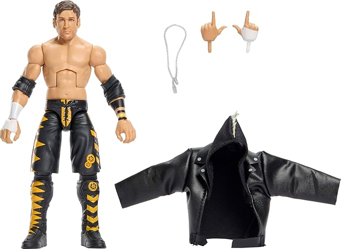Mattel WWE Elite Action Figure & Accessories, Series #124 Set, 6-inch Collectible Chris Sabin with 25 Articulation Points & Swappable Hands