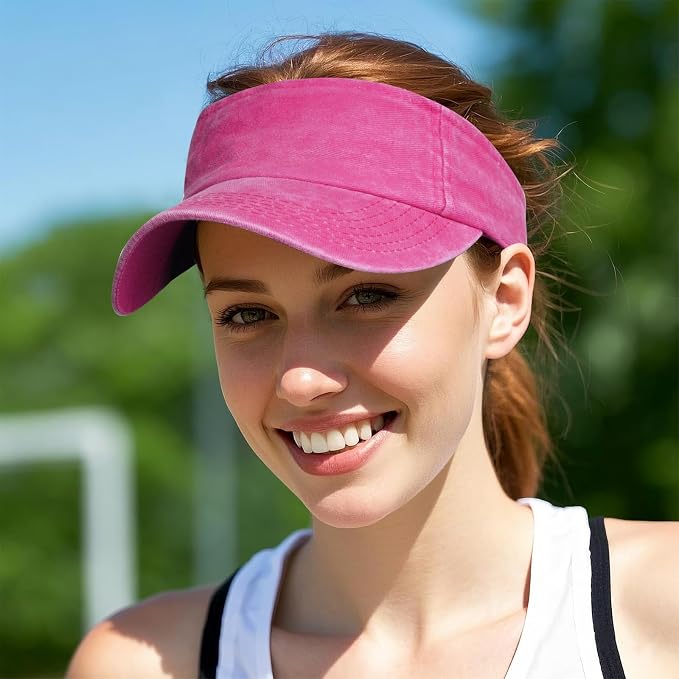 Marrywindix 1 Piece of Sport Wear Athletic Visor Sun Sports Visor Hat Visor Adjustable Cap for Women and Men