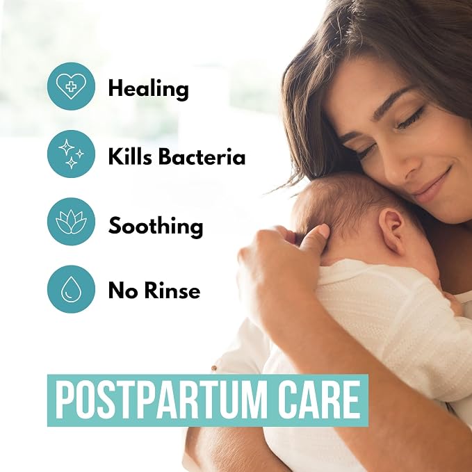 Noveha Perineal Spray & Cleanser | No-Rinse Formula for Daily Hygiene & Odor Control | Gentle Care for Postpartum, Seniors & Sensitive Areas | 8oz