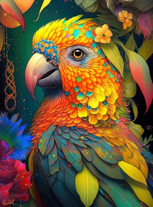 1000 RomantzArt Piece Jigsaw Puzzle for Adults – Queen's Aviary: Marley – Challenging, Hard and Vibrant Gradient Color Puzzle, Gift for Puzzle Lovers, Brain Teaser Home Décor