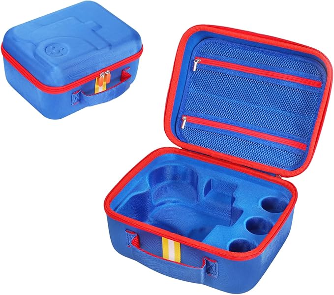 Hard Shell Case for Little Tikes Story Dream Machine Books Starter Set, Many Story Collection, Storytime/Little Golden Book Toys Storage Travel Bag (Blue, Small)