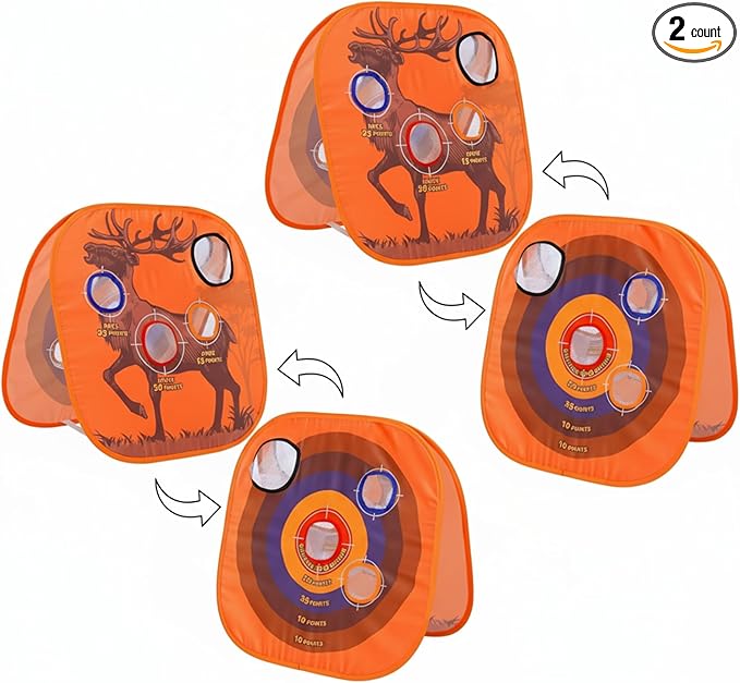 Leyndo Shooting Game Practice Target for Boys - Rifle Deer Hunting Toy Gift for Kids, Indoor and Outdoor Activity