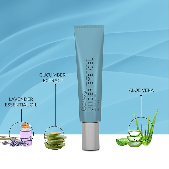 Aroma Magic Under Eye Gel | Reduces Puffiness & Dark Circles | Refreshes & Firms Delicate Under Eye Skin | Soothes Tired Eyes | Lightweight Non-Greasy Formula | 0.71 Oz (20g)