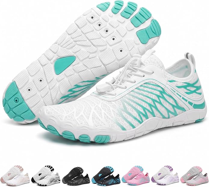 ELETON Barefoot Shoes Women Men Footwear, Wide Toe Box Hiking Zero Drop Non-Slip Quick-Dry River Boat Pool Beach Water Shoes, Lightweight Swimming Running Walking Sneakers Unisex
