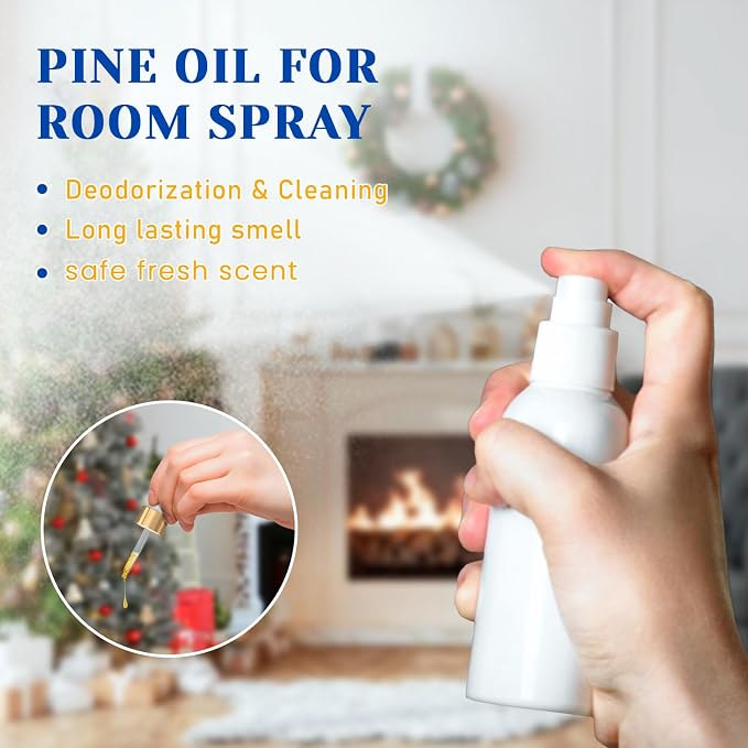 HIQILI Pine Needle Essential Oil, Strong Fresh Woody Fragrance for Better Breath Used with Aromatherapy Diffuser, Soap Candle Making Scent, DIY Perfume, Beard Shave and Cleaning Spray - 30ml | Creating a Fresh, Woody Scent for DIY Soap, Candle Making, ...