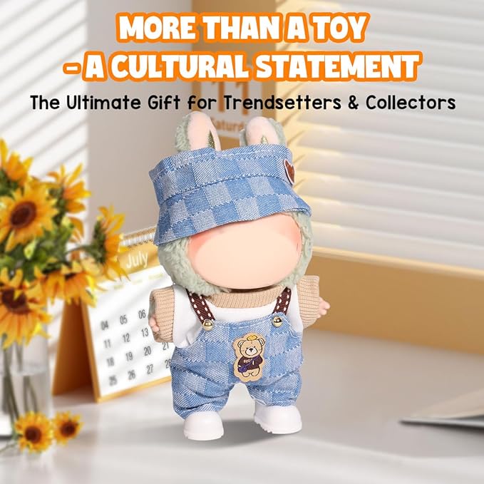AICase for 17cm Doll Clothes/Outfit,Clothes Set for 17cm Doll,3 Piece Set Hat Clothing,Boys and Girls Stylish Adorable Dolls Clothes Accessories(D_Style)