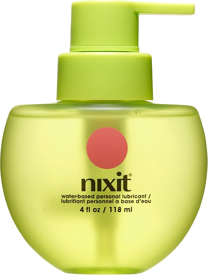 nixit Water-Based Lubricant | Long-Lasting, Natural & Organic | Free from Glycerin & Parabens | Unscented | Vegan | pH Friendly Vaginal Moisturizer | Menstrual Cup Lube | Made in USA (4 fl oz)