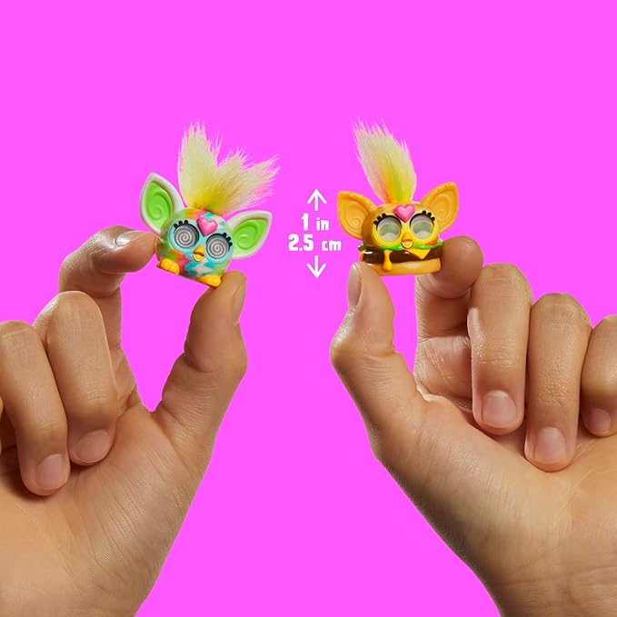Furby Minis 12 Pack of Tiny Toy Figures, 1 Inch Collectibles, Series 1, Party & Play Food Themes, Ages 5+ (Amazon Exclusive)