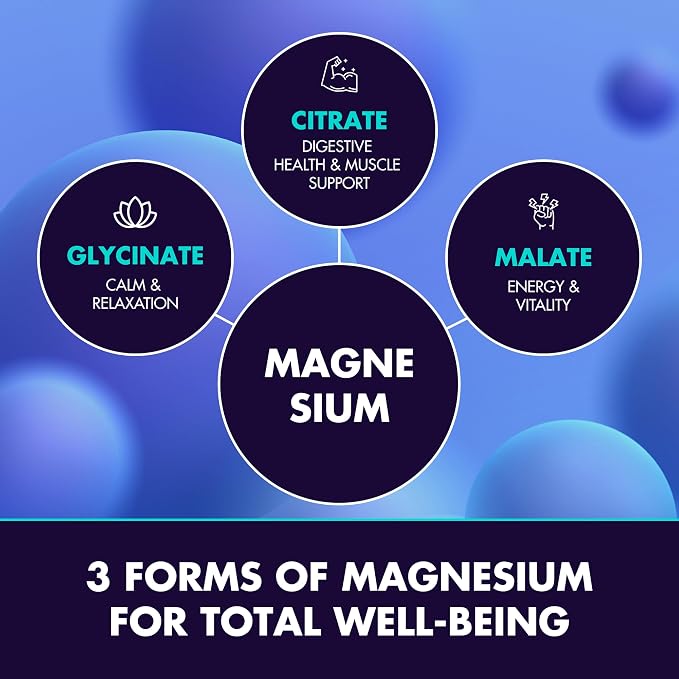 Secret Element Magnesium Glycinate 2150MG Gummies for Women and Men, High Absorption Magnesium Glycinate, Citrate, Malate Gummies for Adults & Kids, Sleep Support, Sugar Free, Vegan, 60 Chews, Orange