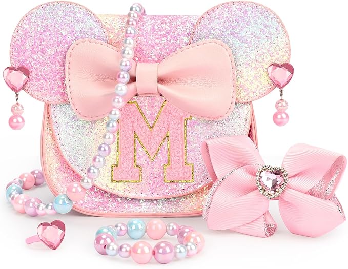mibasies Toddler Purse Gifts for Girls: 3 Year Old Girl Gifts, Mouse Toys Purse Set