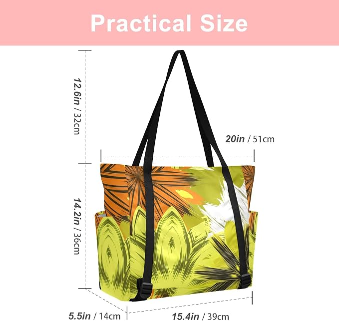 MCHIVER Yoga Bag for Women Men Large Yoga Mat Bag with Adjustable Strap Workout Bags Totes for Pilates Yoga Travel