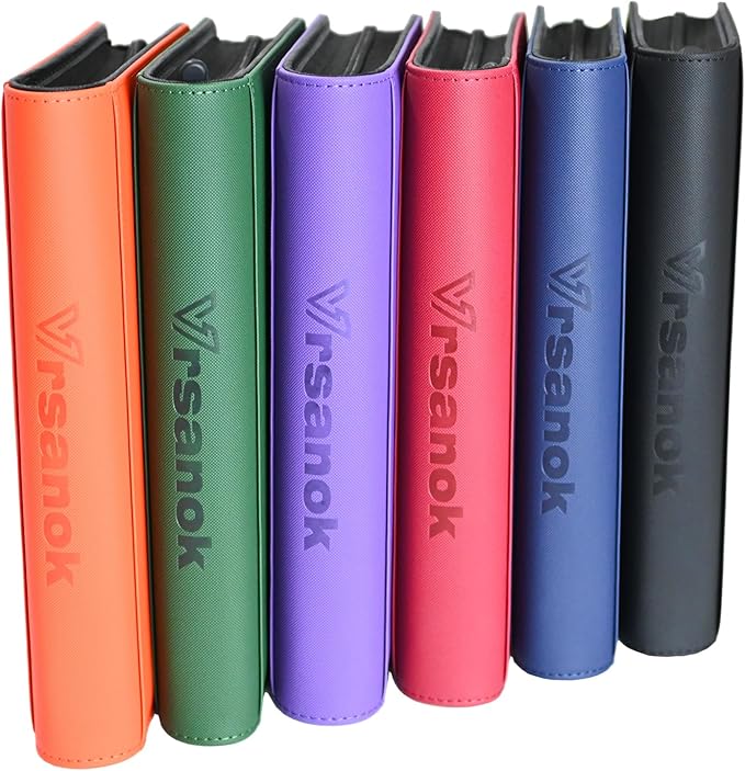Toploader Binder 4 Pocket,Holds 128 Top Loaders,Top Loader Binder 4 Pocket for 3" x 4"Rigid Cards,Double Sided Card Binder Abulm in 3"x4"Toploaders for Trading Cards