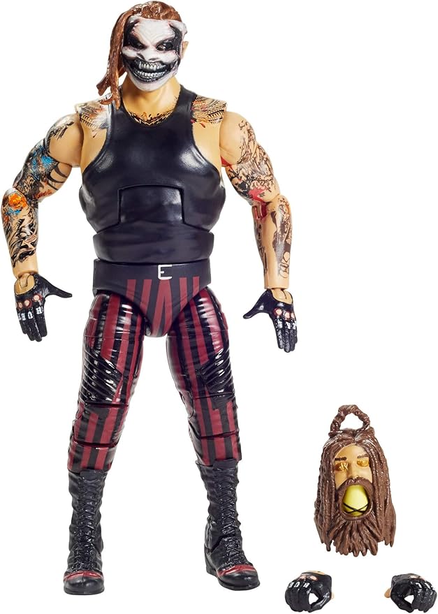 WWE MATTEL The Fiend Bray Wyatt Elite Series #78 Deluxe Action Figure with Realistic Facial Detailing, Iconic Ring Gear & Accessories, Multi (GKY13)