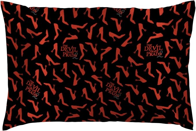 Jay Franco The Devil Wears Prada Satin Pillowcase – Pillow Cover ONLY – 20 x 30 Inch Standard Size Super Soft & Comfort Bedding, Official Licensed Product, Black