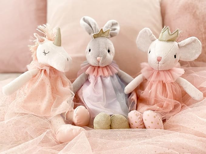 MON AMI Unicorn Stuffed Doll – 12” White, Soft & Cuddly Stuffed Plush Animal, Unicorn for Girls, Kids, Use as Toy or Room Decor