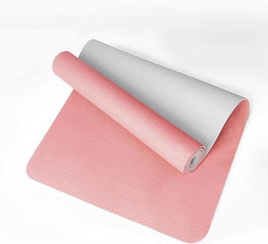 Small Mini Yoga Mat Compact Portable Non Slip Exercise Mat, Travel Foldable Pink Workout Mat for Women Home Gym Fitness, Kneeling Pad Knee Cushion Support for Yoga Pilates Plank Floor Exercise