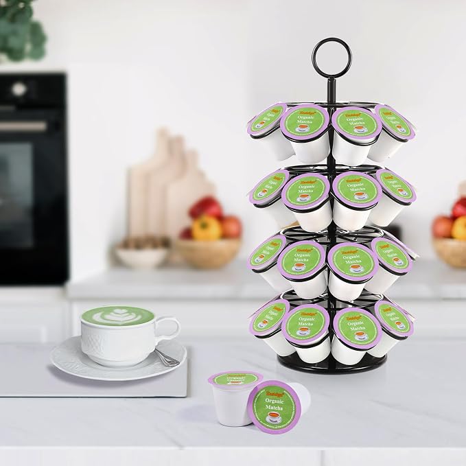 Eastsign Organic Matcha Green Tea K Cups for Keurig, 16 Count Matcha Tea Pods, Matcha Latte K Cups, Smooth Single-Serve Green Tea Pods for Hot or Iced Drinks