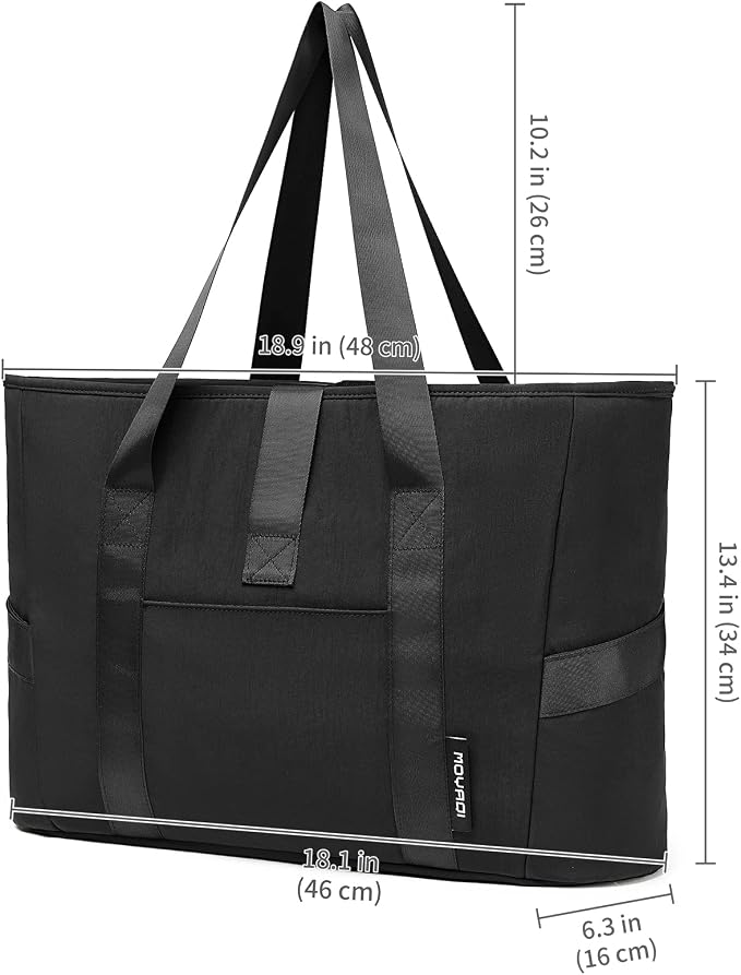 MOYAQI Gym Bag for Women with Zipper, Nurse Work Tote with Compartments, Womens Beach Yoga Bag for Sport, Travel