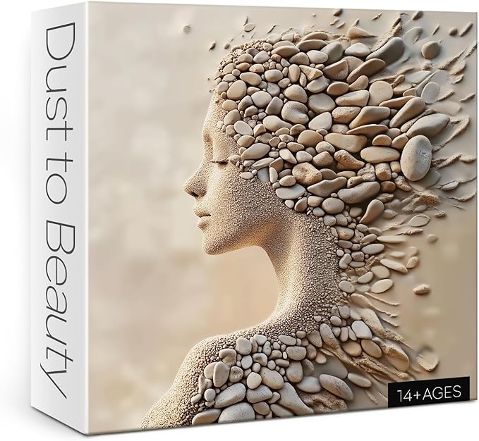Beautiful Women Art Puzzles for Adults 1000 Pieces Nature, Pretty Beach Aesthetic Impossible Jigsaw Puzzles, Hard Difficult Challenging Puzzle