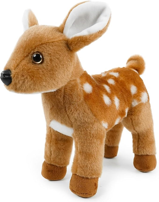 Stuffed Animals Toy Farm Animals 8 INCH,Plushies Stuffed Animals for Girls Plush Toys Little Stuffed Animal, Cute Stuffed Animal Plush Toy for Boy Girls (Standing Sika Deer)