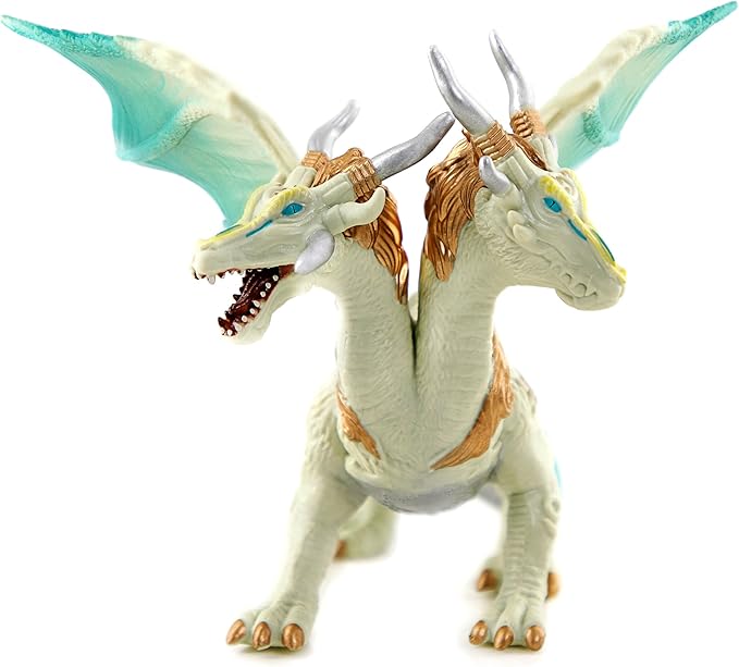 RECUR Bright Dragon Action Figurine, White Dragon Toys for Boys Girls Kids, RPG Figures Miniatures for Tabletop Display & Roleplaying, Collectors Toy Age 3 +