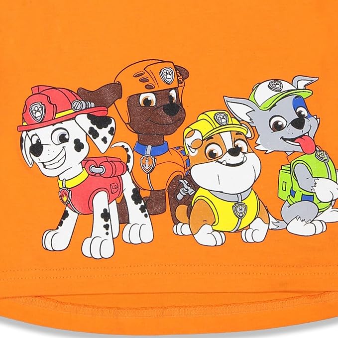 Nickelodeon Paw Patrol T-Shirt and French Terry Shorts Outfit Set Infant to Big Kid Sizes (12 Months - 10-12)