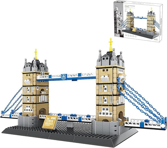 London Tower Bridge Architecture Mode Building Block Sets,Famous Landmark Series Gifts for Adults and Kids