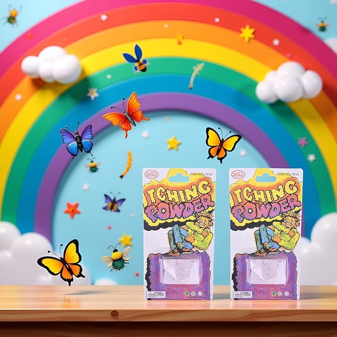 2 Pcs Purple Funny Itching Powder Safe Broken Glass Itching Powder Feminine Powders Feminine Care Helpful Easy to Carry