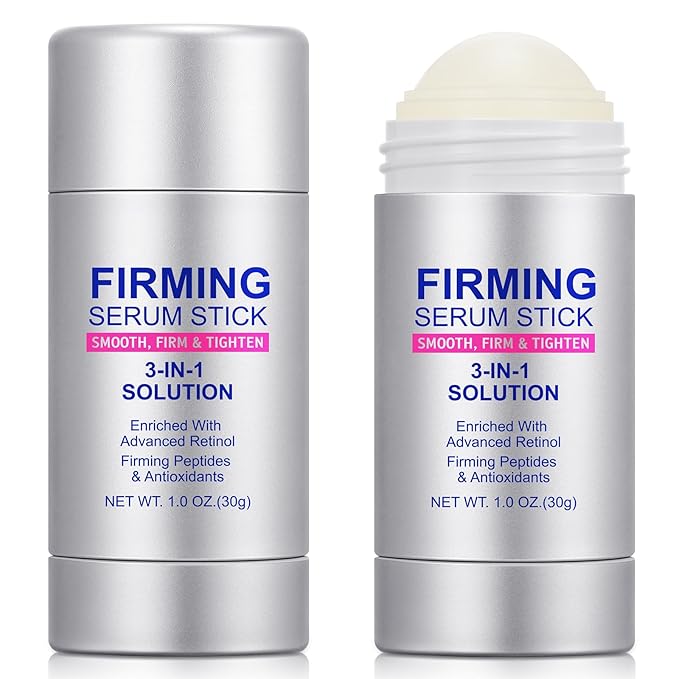2Pack Advanced-Retinol Firming Serum Stick, 3-in-1 Face Firming Stick for Women, Smooth,Tighten and Firm Face,Neck & Jawline, Reduces Wrinkles, Hydrates & Nourishes Skin (1.0 OZ)