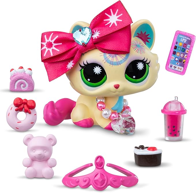 Littlest Pet Shop- Sweet & Stylish Bundle Set - Series 4 - Gen 7 Authentic LPS Bobble Head Toy Figure, Collectible Toy Animal, Ages 4+