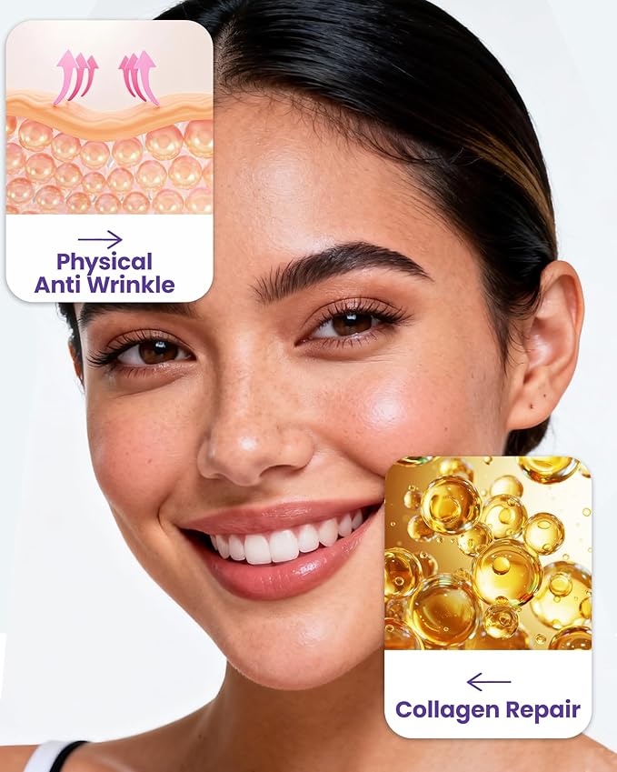 125 Pcs/Roll Collagen Anti Wrinkle Patches - 2026 New Version Pre Cut Face Tape for Wrinkles Overnight, Smooth Fine Lines and Firm Lift Skin, Smile Line Forehead Eye Lip Multi Area Use