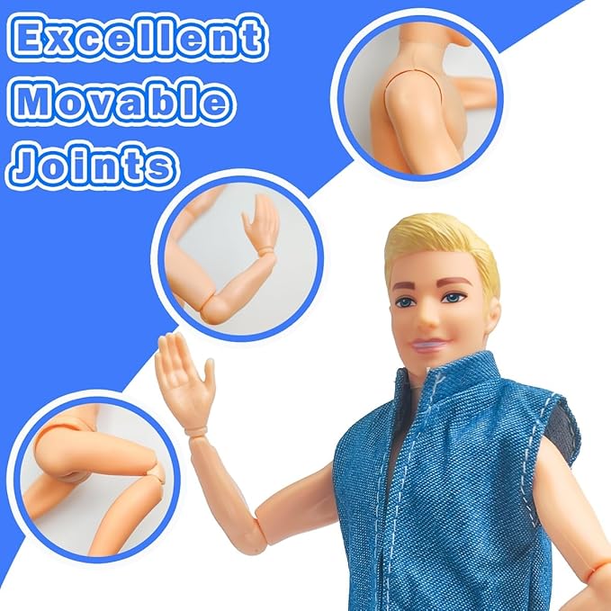 Interactive Family Toy Fun Action Figures Set, Imaginative Family Doll Play
