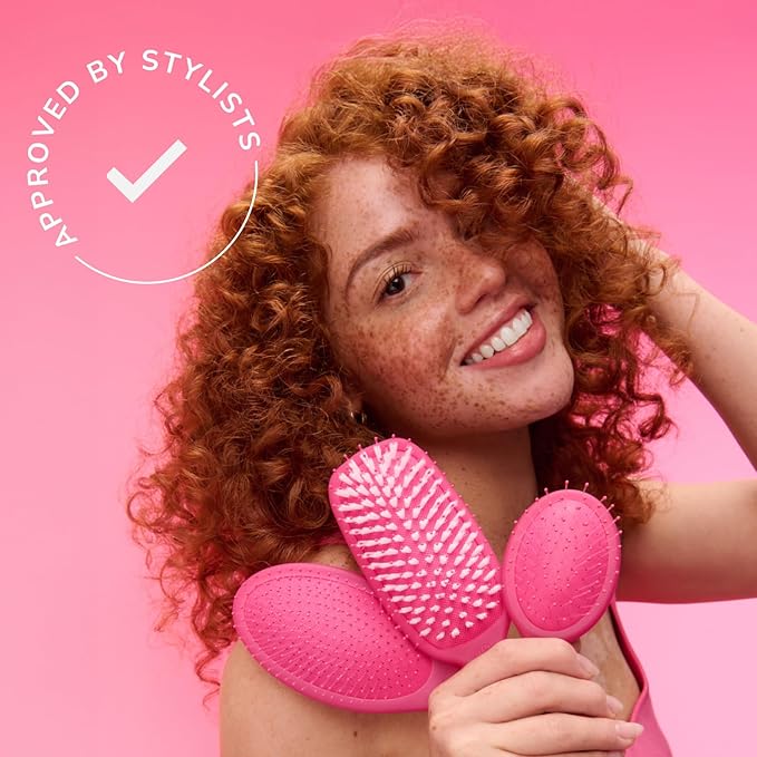 Wet Brush Detangling Brush, Original Detangler (Pink), Wet & Dry Tangle-Free Hair Brush for Women & Men, No Tangle, Soft and Flexible Bristles for Straight, Curly and Thick Hair