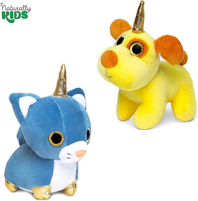 Naturally KIDS Stuffed Animal, Toddler Gifts for Boys, Girls, Plush Unicorn Toys Set 11