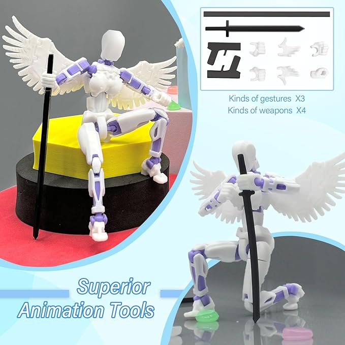 Titan 13 Multi-Jointed Action Figures,Titan 13 Action Figure,3D Printed Action Figures (1pcs-A)
