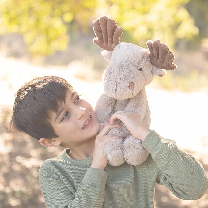 World's Softest Plush Morgan Moose, Lushee 16" Stuffed Animal for Baby, Toddler, Kids, Adults - Adorable Toy Made from Kid-Friendly, Quality Materials