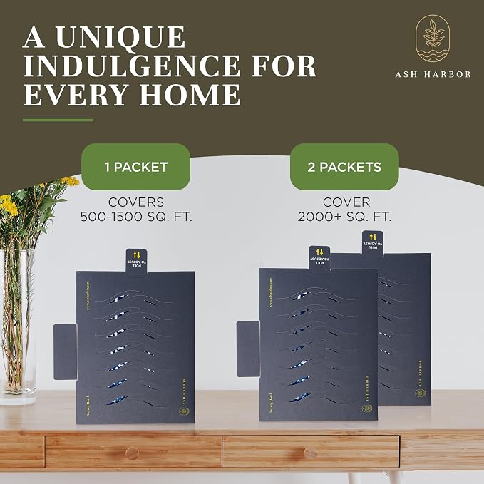 Luxury Hotel Aromatherapy 4 Pack - Filter Fresh Whole Home Air Freshener System - HVAC Vent Freshener for Home AC - House Air Fresheners Smell Good for Office, & More by Ash Harbor