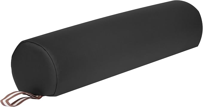 Master Massage 6"x26" 3/4 Round Massage Bolster - Black