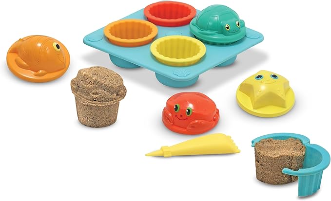Melissa & Doug Sunny Patch Seaside Sidekicks Sand Cupcake Play Set