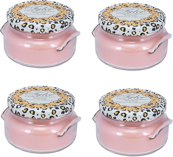 Tyler Pastel Peach 2-Wick 11 Ounce Glass Aromatherapy Scented Jar Candle Pack of 4, Bless Your Heart