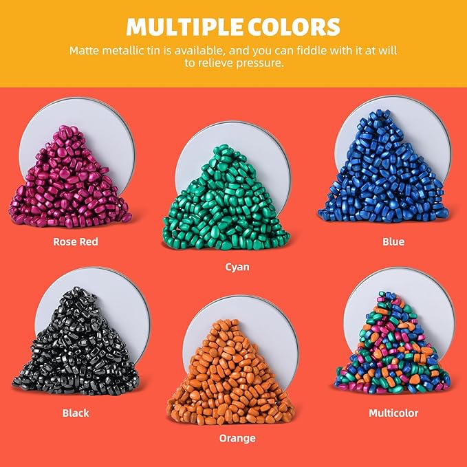 Fidget Toys Adults,Sensory Stones,300+ Smooth Ferrite Rocks,Executive Desk Toy|Stress Relief Sensory Toy|Fidgets Toys|Adults Gifts, Holiday Stocking Stuffer